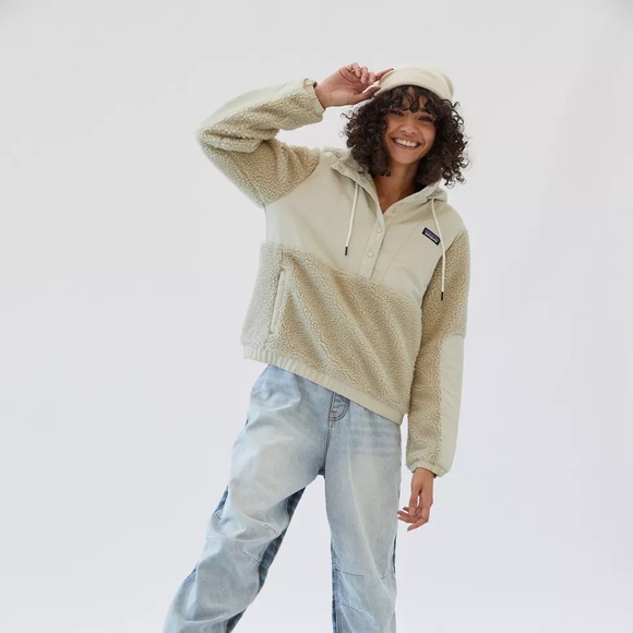 Patagonia Women's Shelled Retro-X Fleece Pullover Cream M - Picture 3 of 7